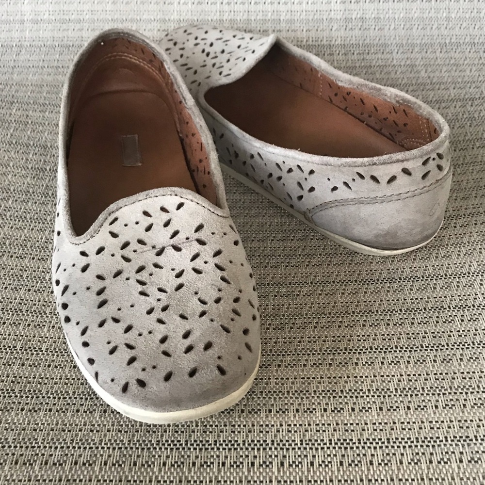 Olukai Momi Clay Slip-On Suede Leather Flat Shoes